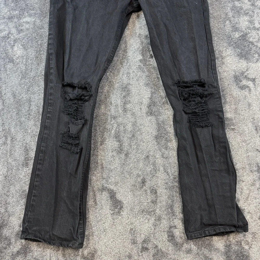 Levi's Jeans Men's 36x30 Black Denim 511 Slim Distressed
